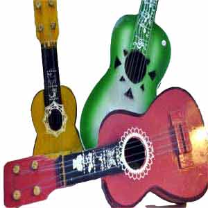 Guitarra De Juguete De Madera Grande