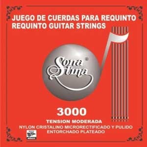 Juego  de cuerdas para guitarra de nylon marca sonatina 3000
