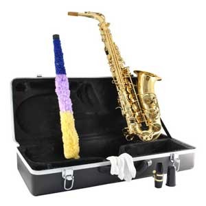 Saxofón  alto marca Distele con estuche
