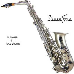 Saxofón  niquelado mate/estuche especial
