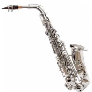 Saxofón  alto niquelado