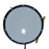 Tambor plateado sencillo parche plástico de 12”